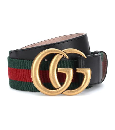 gucci leather web belt|Gucci marmont belt black women.